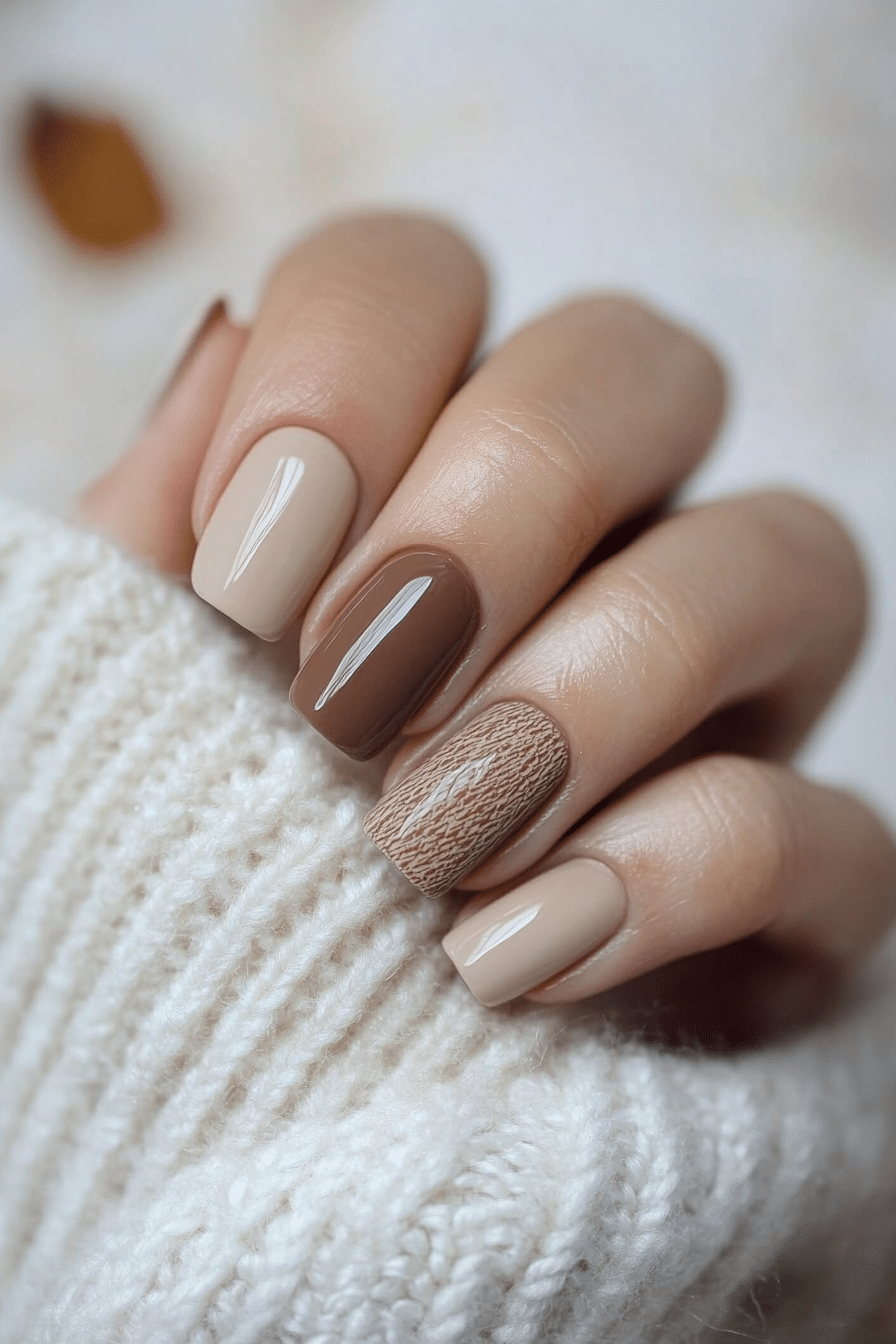 11. Mocha Manicure (Nail Design Ideas) - Nail Design Ideas