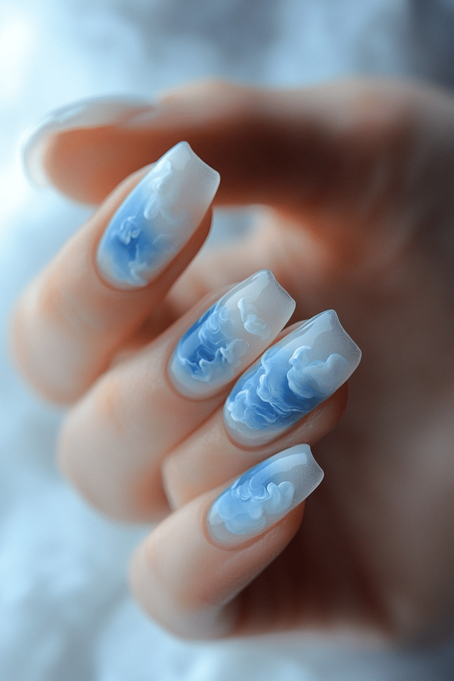 18. Ethereal Cloud Nails (Nail Design Ideas) - Nail Design Ideas
