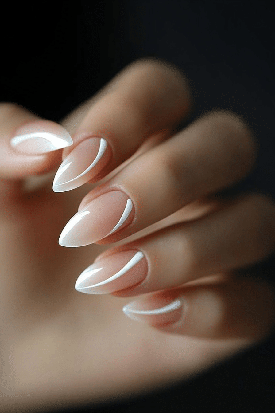 23. Micro French Manicure (Nail Design Ideas) - Nail Design Ideas