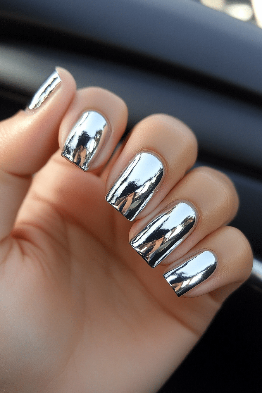 4. Silver Lining (Nail Design Ideas For Women Over 70) - Nail Design Ideas For Women Over 70