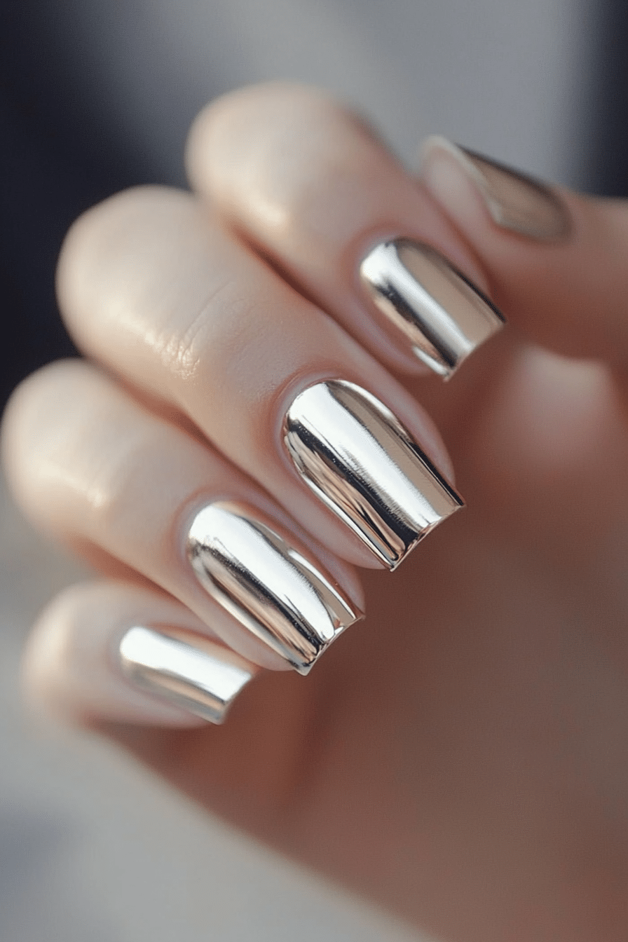 6. Metallic Sheen (Cute Nail Design Ideas) - Cute Nail Design Ideas