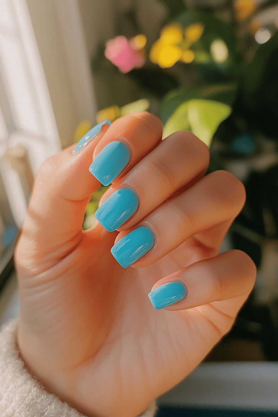 18. Tiffany Blue Delight (Cute Nail Design Ideas) - Cute Nail Design Ideas