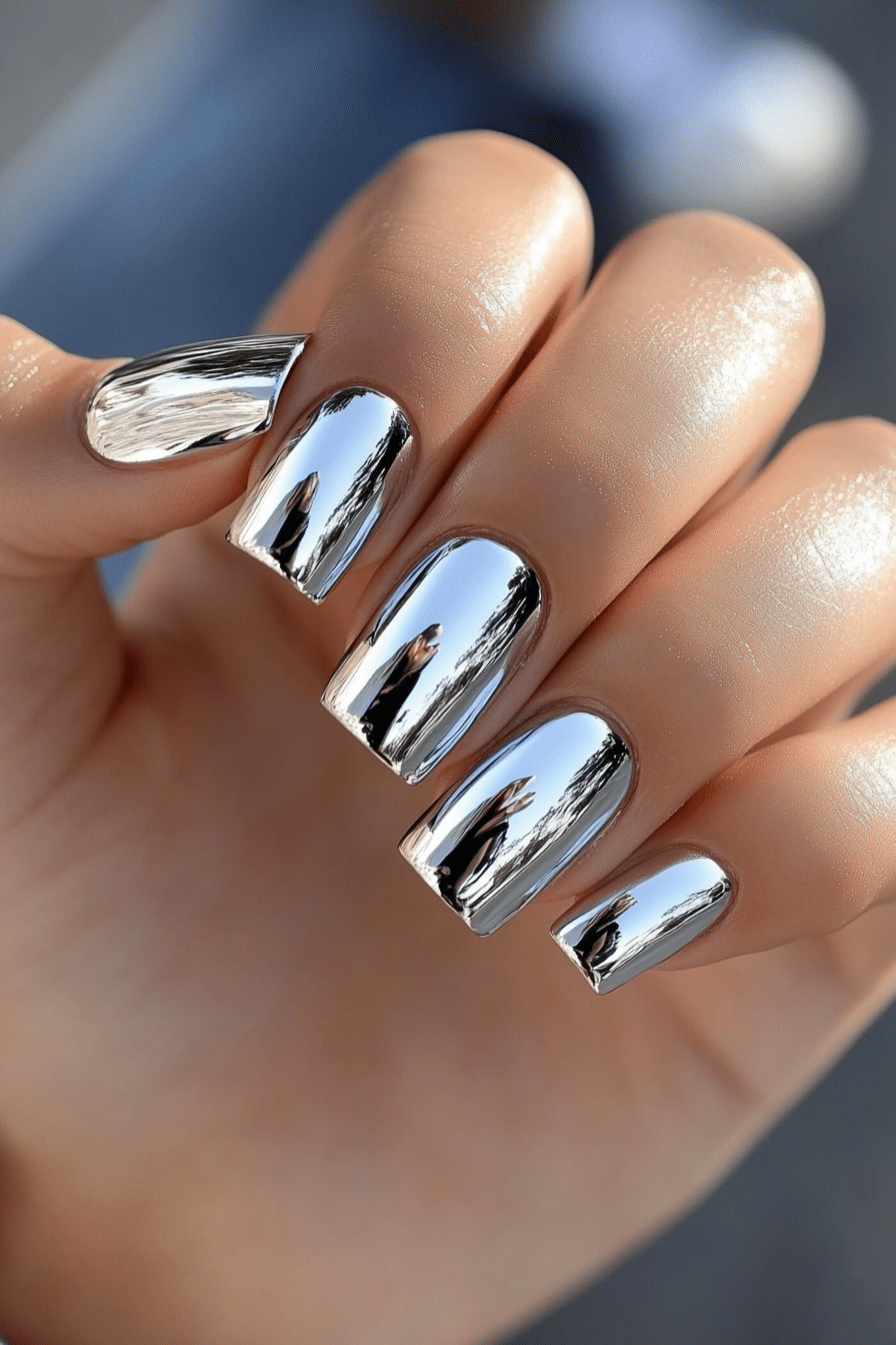 19. Mirror Shine (Cute Nail Design Ideas) - Cute Nail Design Ideas