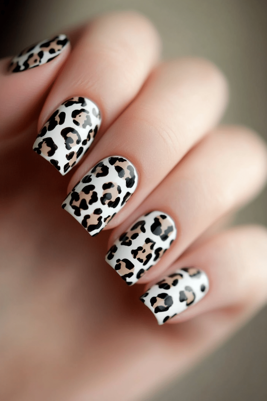 25. Animal Print Accents (Cute Nail Design Ideas) - Cute Nail Design Ideas