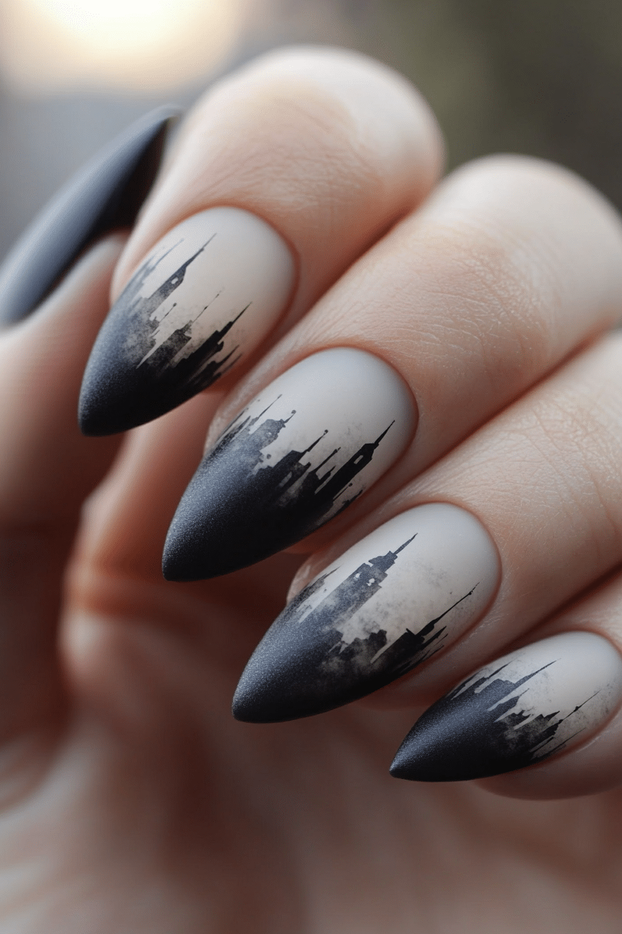 23. Haunted Fog (Grunge Nail Design Ideas) - Grunge Nail Design Ideas