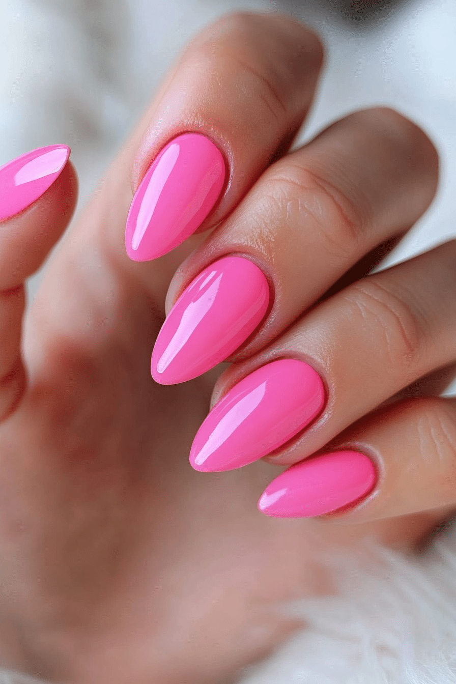 6. Barbiecore Brights (Pink Nail Design Ideas) - Pink Nail Design Ideas
