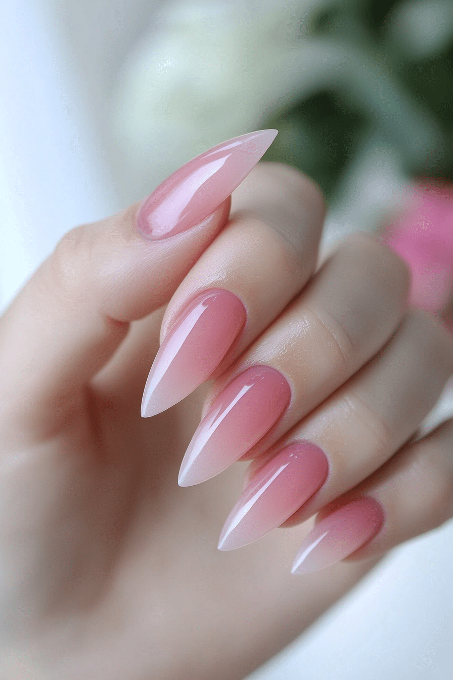 11. Pink Jelly Glaze (Pink Nail Design Ideas) - Pink Nail Design Ideas